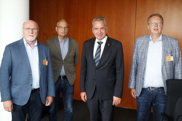 Hennes Göers, Gerd Schmitt, Paul Lehrieder und Dr. Harald Freter
