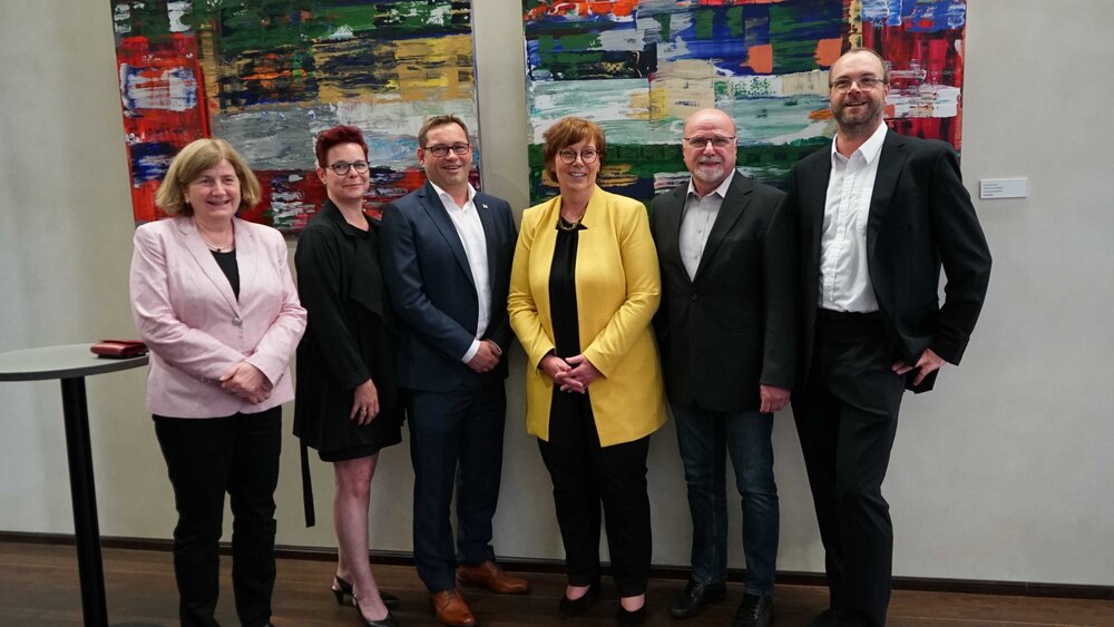 Heike Looser, Anja Pfeifer, Thorsten Becker, Landesjustizministerin Frau Dr. Sütterlin-Waack (Schleswig-Holstein), Hennes Göers, Jochen Halbreiter