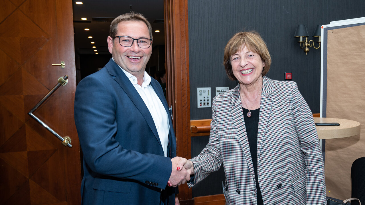 BdB-Vorsitzender Thorsten Becker und Ulla Schmidt