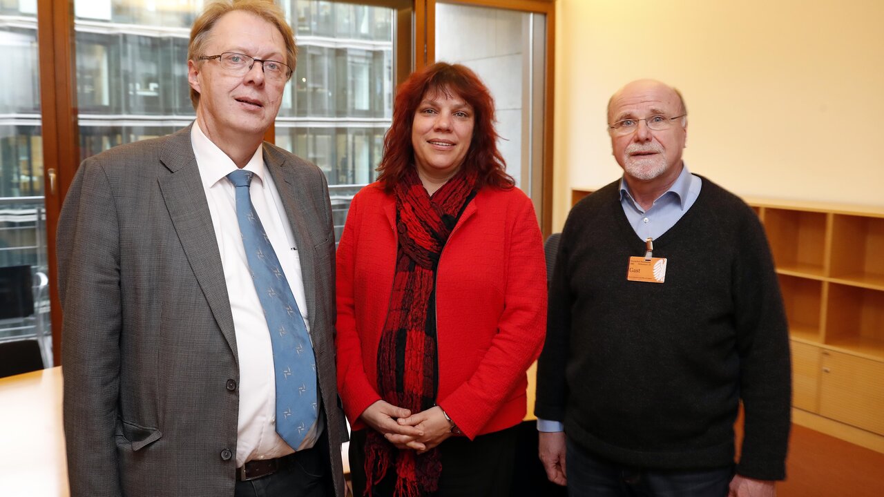 Gruppenbild: Harald Freter, Katrin Werner, Hennes Göers
