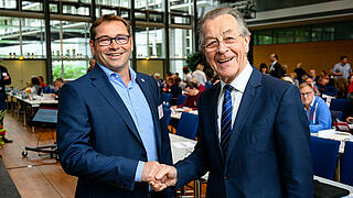 Thorsten Becker und Franz Müntefering