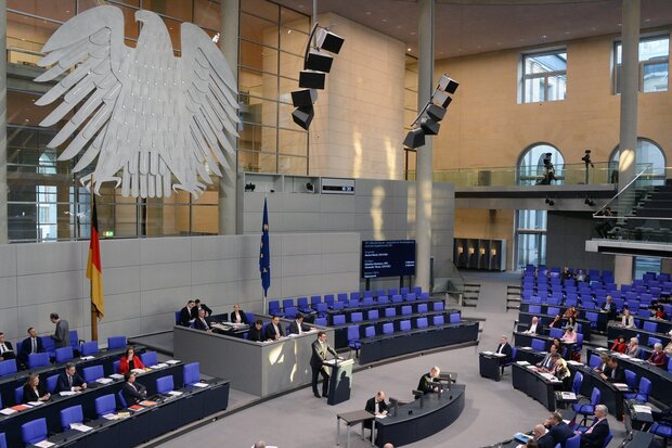Plenarsaal des deutschen Bundestages